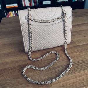 TORY BURCH Pink Medium Fleming Bag
